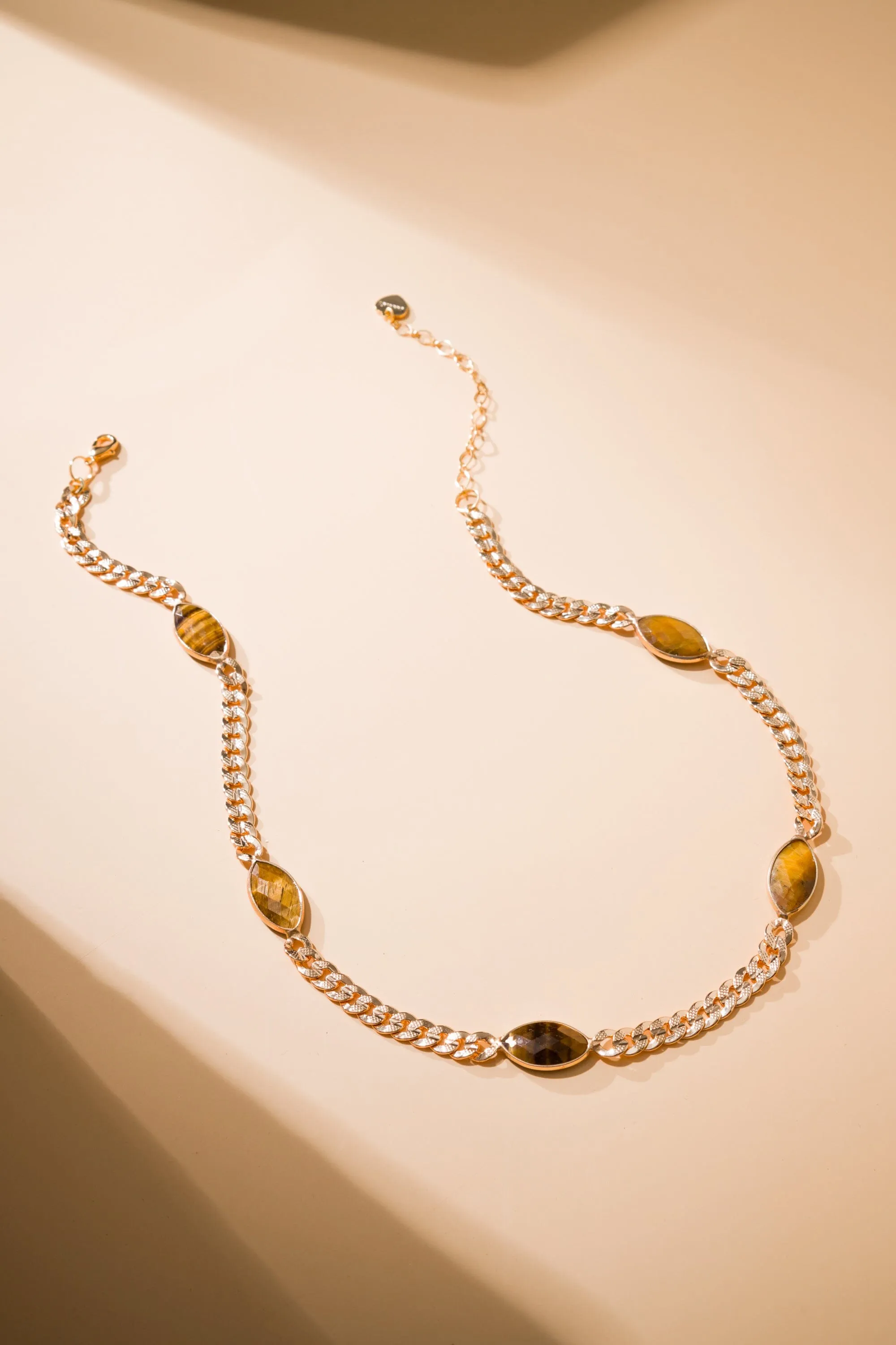 Tiger Eye Chain Necklace