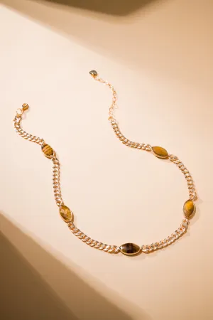 Tiger Eye Chain Necklace