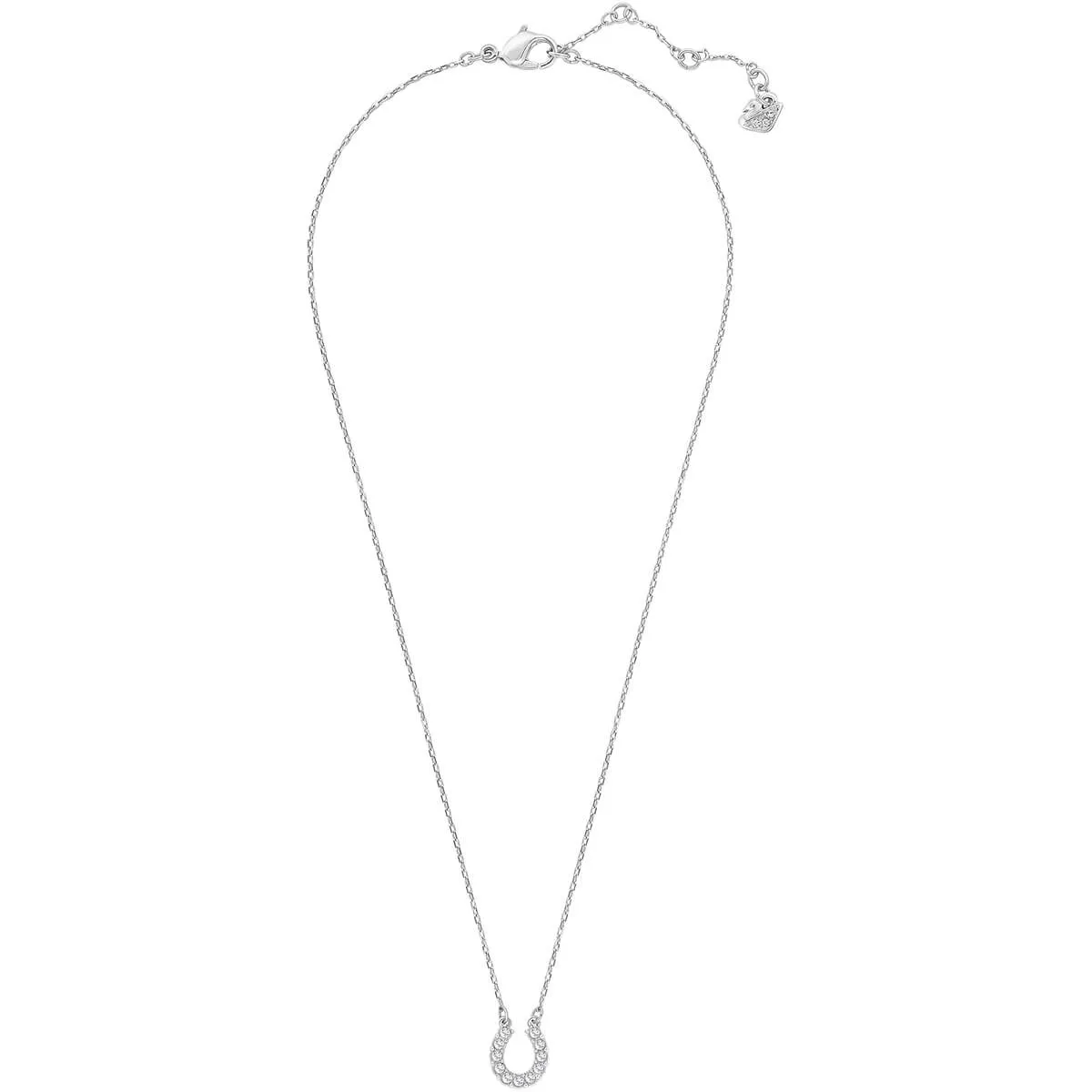 Towards Horseshoe White Rhodium Plating Pendant Necklace