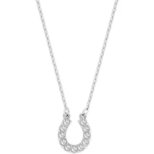 Towards Horseshoe White Rhodium Plating Pendant Necklace