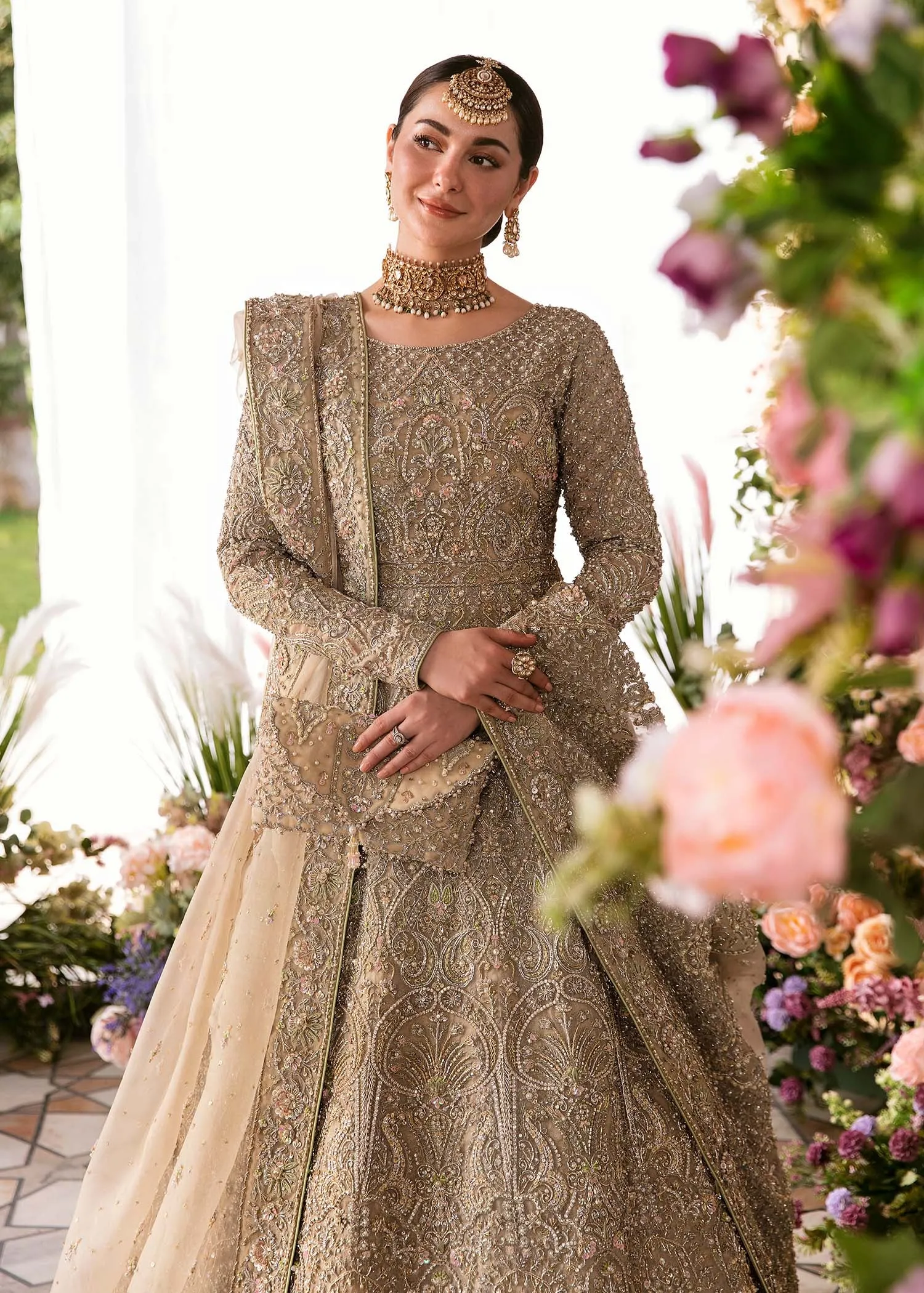 Traditional Pishwas Embellished Pakistani Bridal Dress