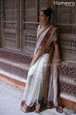 Traditional Saree Bridal Dress Pakistani Online #BS550