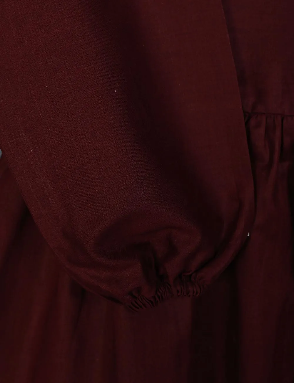 TS-125B-Maroon - Cotton Stitched Frock