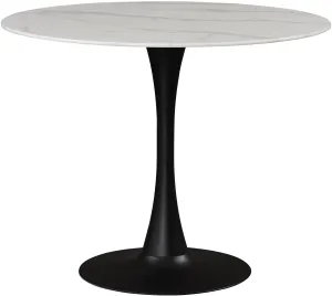 Tulip Matte Black Dining Table (3 Boxes)