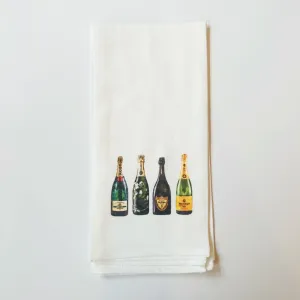 Veuve Champagne Bottles Kitchen Towel