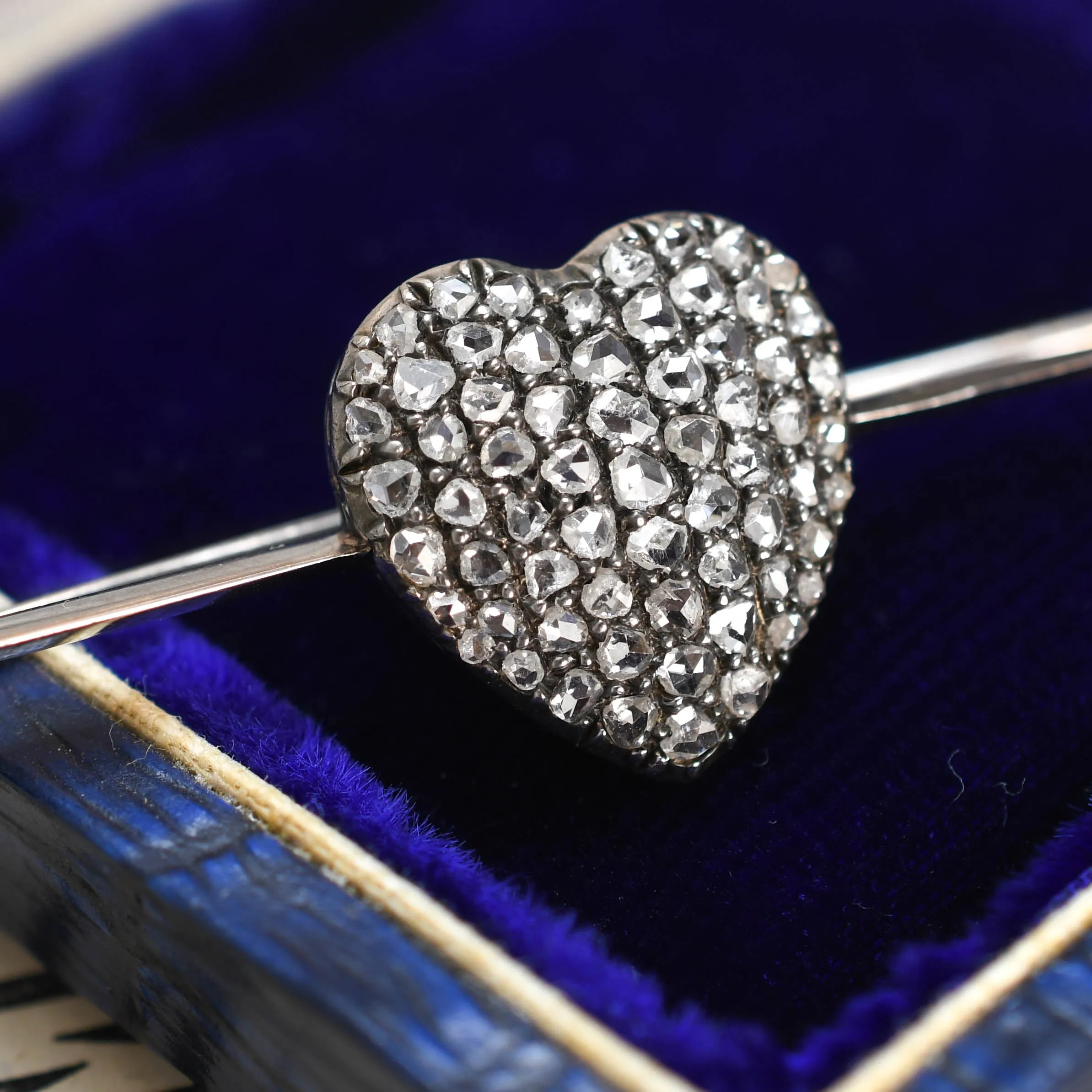 Victorian Diamond Love Struck Brooch