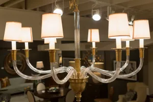 Vivian One-Tier Brass Chandelier - Visual Comfort