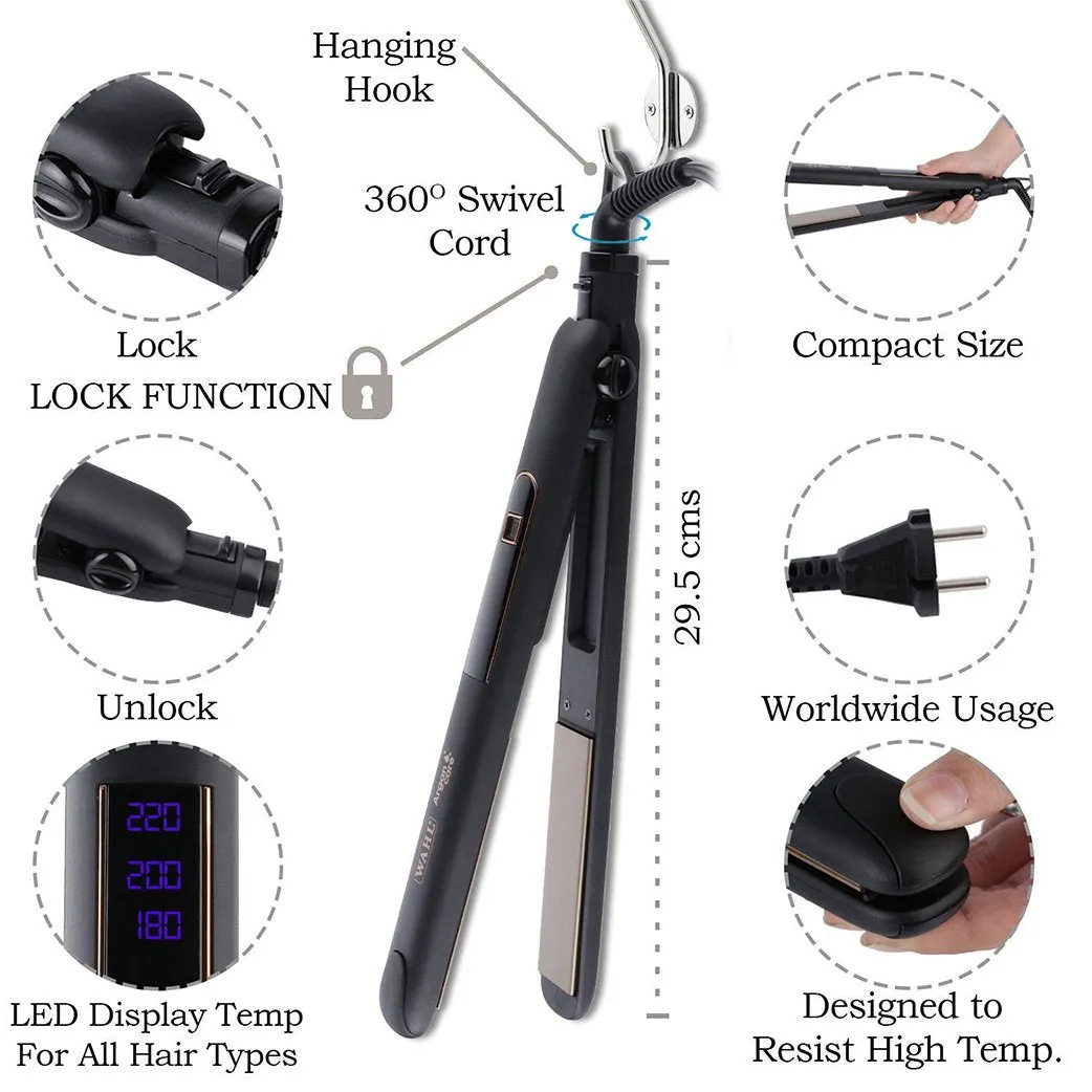Wahl Argan Care Straight & Curl - Black