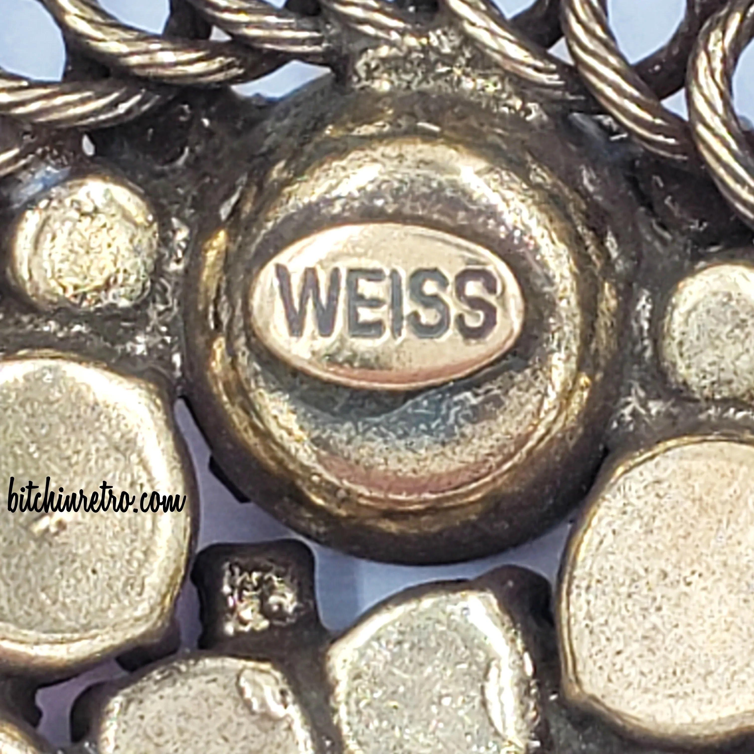 Weiss Vintage Rhinestone Brooch in Vibrant Jewel Tones