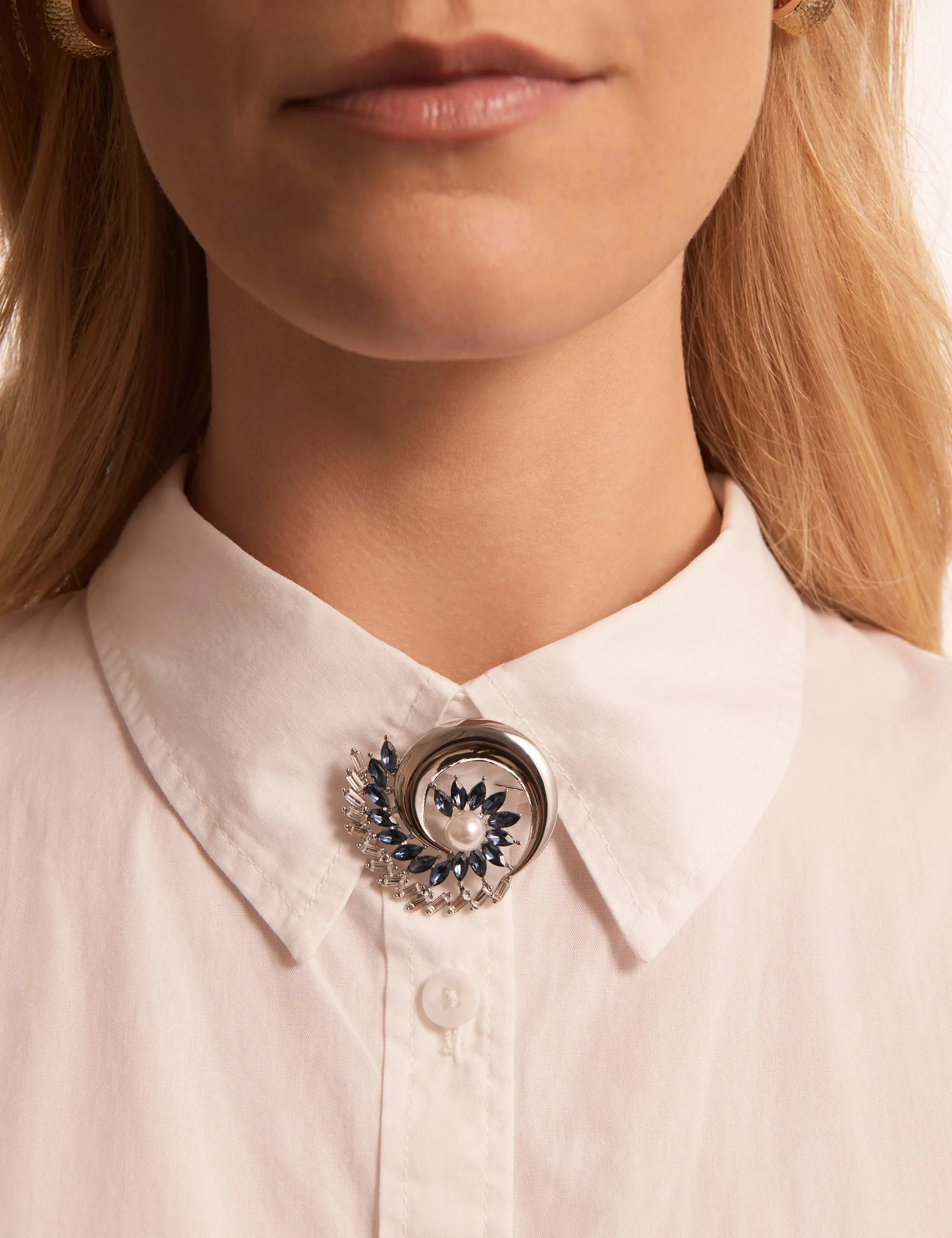 WIND SWIRL BROOCH