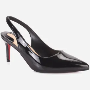 Womens "CRYSTAL" Elegent Sling Back Heeled Sandals