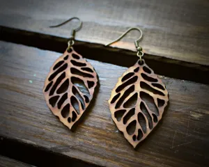 Wood Leaf Earrings from The Wood Reserve
