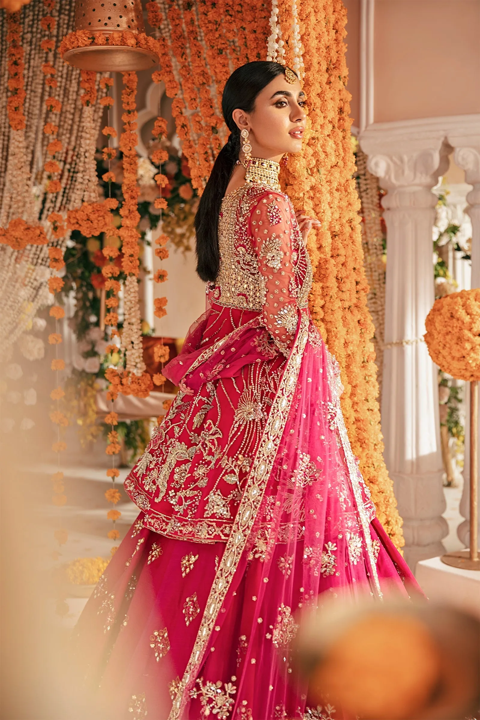 Zara Shahjahan Angrakha Lehenga Bridal Wedding Dress